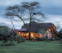 The only camp in the 50,000-acre game-rich Mugie Conservancy, Ekorian’s Mugie Camp is a friendly family-style camp.

The 6 en-suite tents are raised on wooden decks and shaded by thatched roofs; one has a kids’ annex intended for families. The mess tent is adorned with