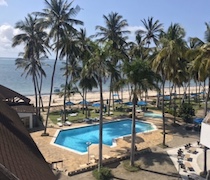 In beachfront gardens, Kenya Bay Beach Hotel has lovely views of Bamburi Beach. Formerly known as Kenya Beach Hotel, the hotel became Kenya Bay in 2003.

There are 100 en-suite rooms, made up of standard, superior and deluxe. Standard rooms can be twin or double, and have