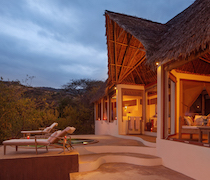 Lentorre Lodge, in the Lake Magadi area, is an elegant lodge on an escarpment with stunning views on all sides. The luxury lodge opened in 2014.

The 6 en-suite cottages - 4 double and 2 family - are adorned with stylish hand-carved furniture. Each cottage has a private plunge