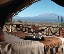Set in a 5000-acre private conservation area southeast of Amboseli National Park, Elerai Camp offers exclusive game viewing. The camp looks down onto Amboseli in one direction, and up towards Mt Kilimanjaro in the other, giving panoramic views.

There are 9 en-suite tents, all of which