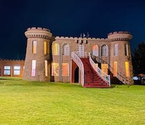 Founded in 2012, Tafaria Castle is near the Aberdare Ranges. The castle is a lodge, conference centre, museum and arts centre.

The property has 57 rooms. In the castle, the Lord’s Room has en-suite bedroom and sitting room; the Lord’s Chamber has en-suite bedroom, sitting